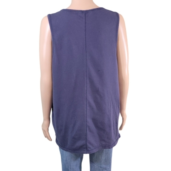 Calvin klein Jeans Womens Two Tone Blue Tank Top Size L - Picture 4 of 14